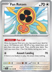 Fan Rotom (118/142) [Scarlet & Violet: Stellar Crown] | Amazing Games TCG