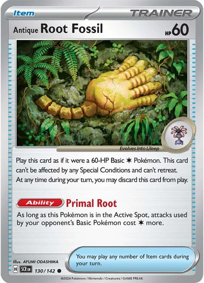 Antique Root Fossil (130/142) [Scarlet & Violet: Stellar Crown] | Amazing Games TCG