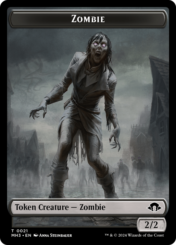 Zombie Token [Modern Horizons 3 Tokens] | Amazing Games TCG