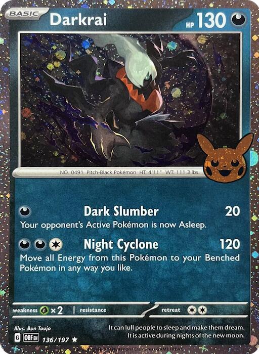 Darkrai (136/197) (Cosmos Holo) [Trick or Trade 2024] | Amazing Games TCG