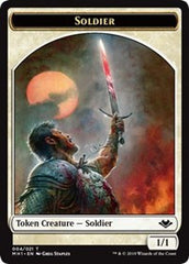 Soldier (004) // Serra the Benevolent Emblem (020) Double-Sided Token [Modern Horizons Tokens] | Amazing Games TCG