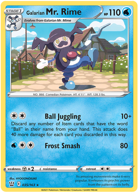 Galarian Mr. Rime (035/163) [Sword & Shield: Battle Styles] | Amazing Games TCG