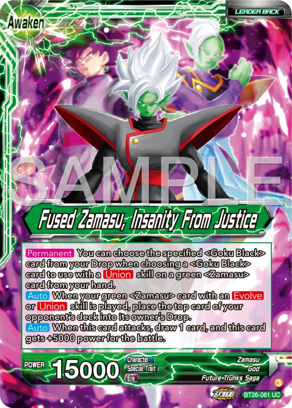 Zamasu // Fused Zamasu, Insanity From Justice (BT26-061) [Ultimate Advent] | Amazing Games TCG