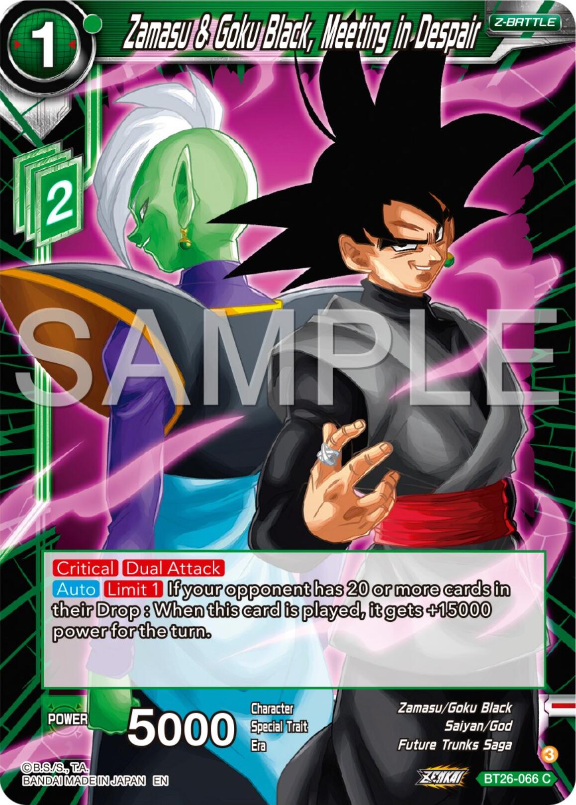 Zamasu & Goku Black, Meeting in Despair (BT26-066) [Ultimate Advent] | Amazing Games TCG