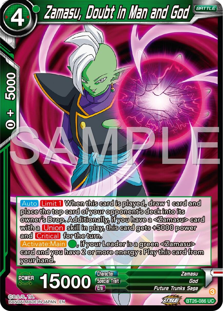 Zamasu, Doubt in Man and God (BT26-086) [Ultimate Advent] | Amazing Games TCG