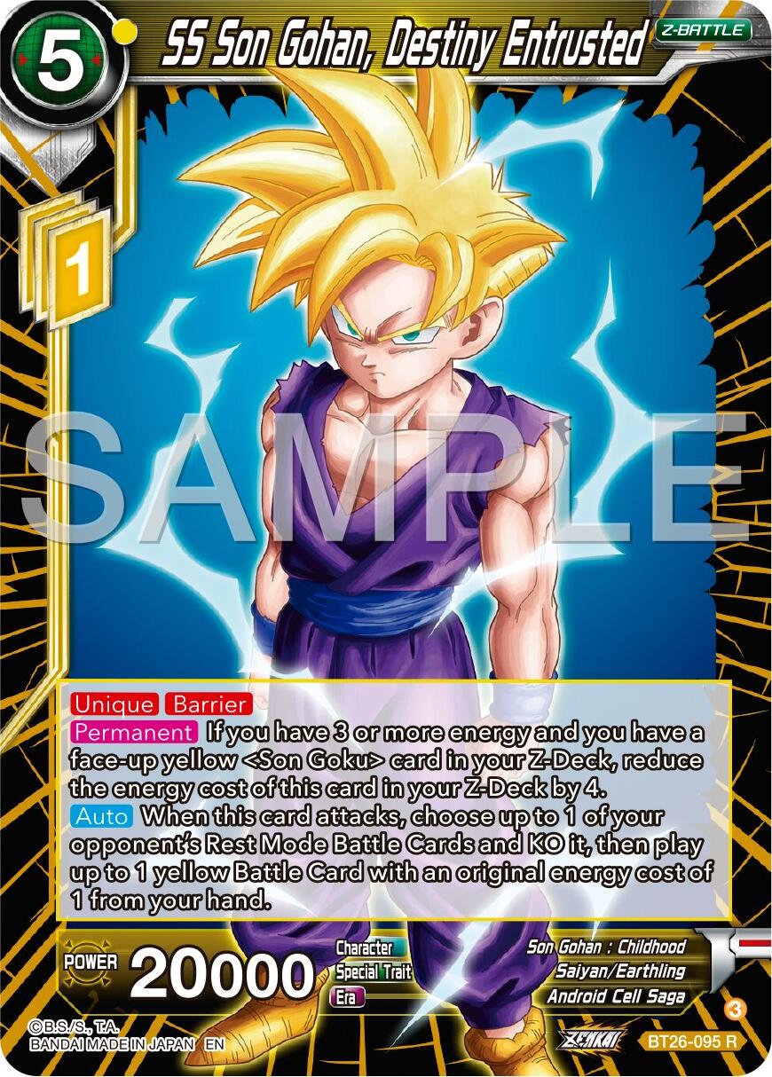 SS Son Gohan, Destiny Entrusted (BT26-095) [Ultimate Advent] | Amazing Games TCG