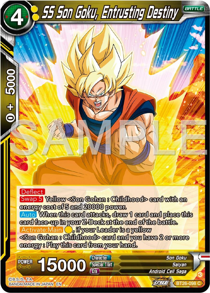 SS Son Goku, Entrusting Destiny (BT26-098) [Ultimate Advent] | Amazing Games TCG