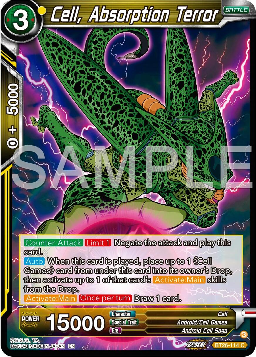 Cell, Absorption Terror (BT26-114) [Ultimate Advent] | Amazing Games TCG