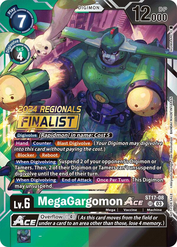 MegaGargomon ACE [ST17-08] (2024 Regionals Finalist) [Starter Deck: Double Typhoon Advanced Deck Set] | Amazing Games TCG