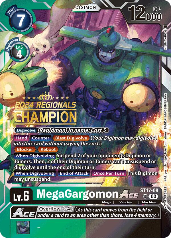 MegaGargomon ACE [ST17-08] (2024 Regionals Champion) [Starter Deck: Double Typhoon Advanced Deck Set] | Amazing Games TCG