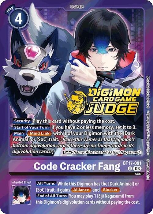 Code Cracker Fang [BT17-091] (Judge Pack 6) [Secret Crisis] | Amazing Games TCG