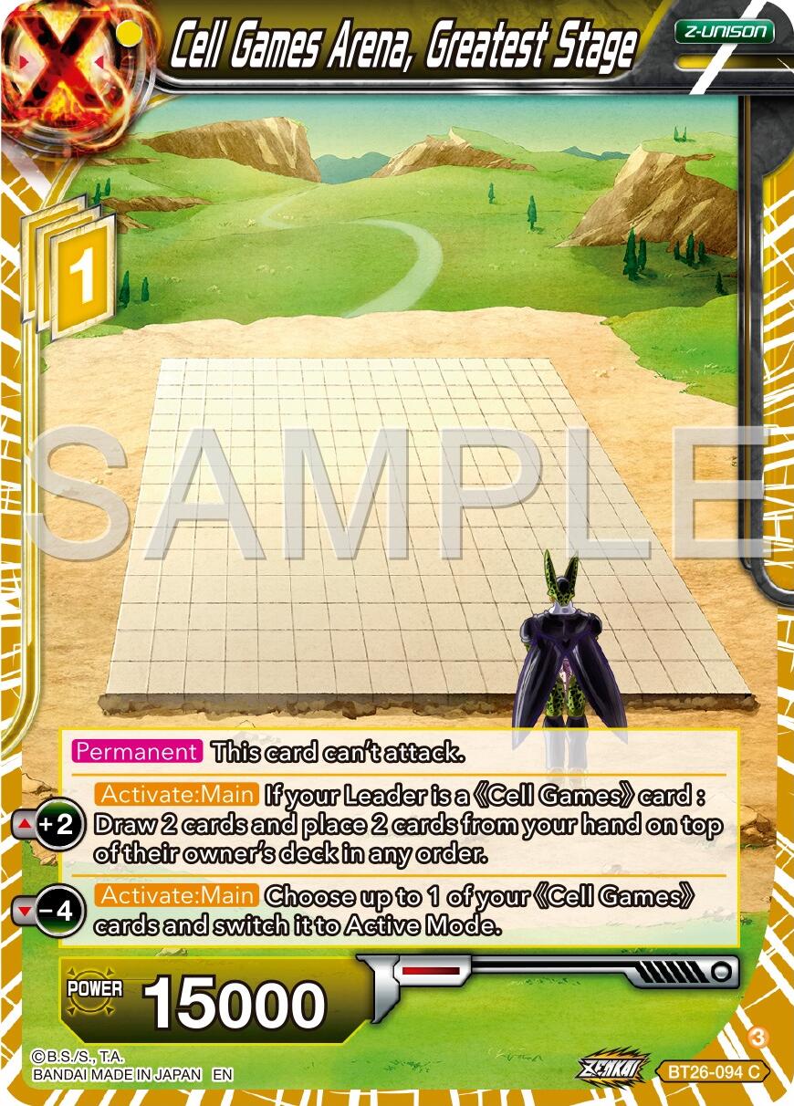 Cell Games Arena, Greatest Stage (BT26-094) [Ultimate Advent] | Amazing Games TCG