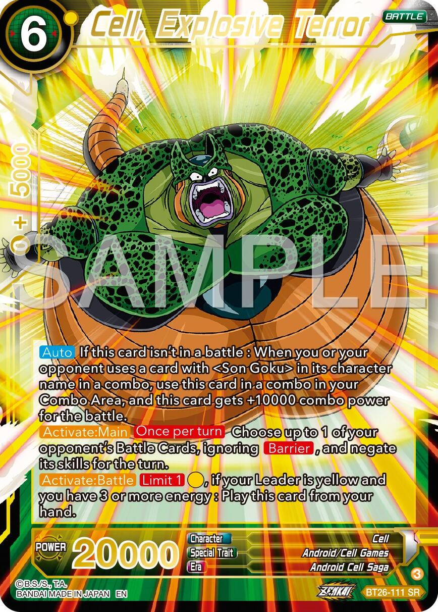 Cell Explosive Terror (BT26-1111) [Ultimate Advent] | Amazing Games TCG