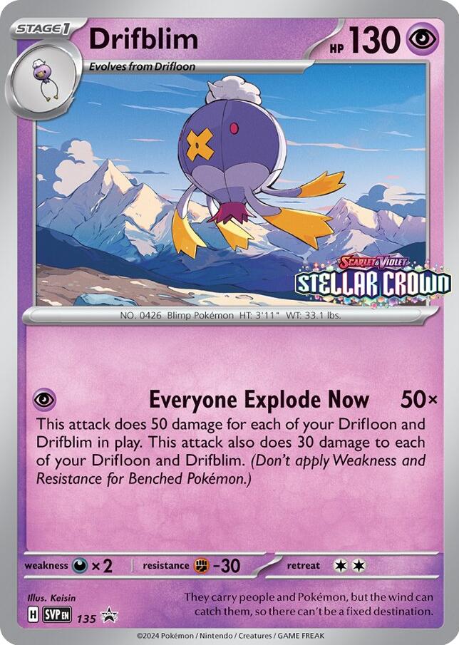 Drifblim (SVP135) [Scarlet & Violet: Black Star Promos] | Amazing Games TCG