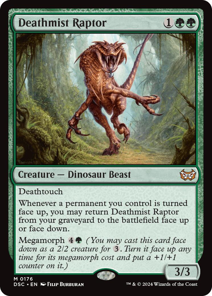 Deathmist Raptor [Duskmourn: House of Horror Commander] | Amazing Games TCG