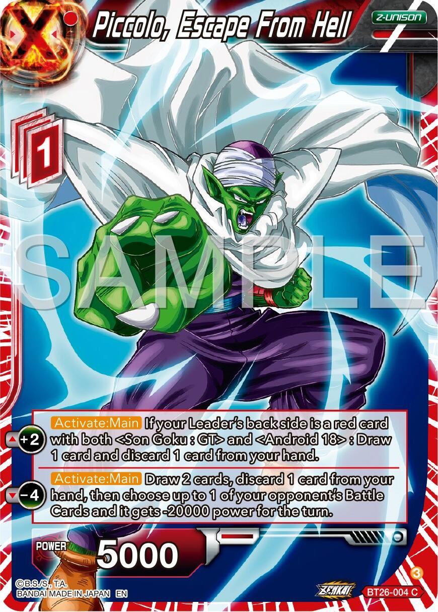 Piccolo, Escape From Hell (BT26-004) [Ultimate Advent] | Amazing Games TCG