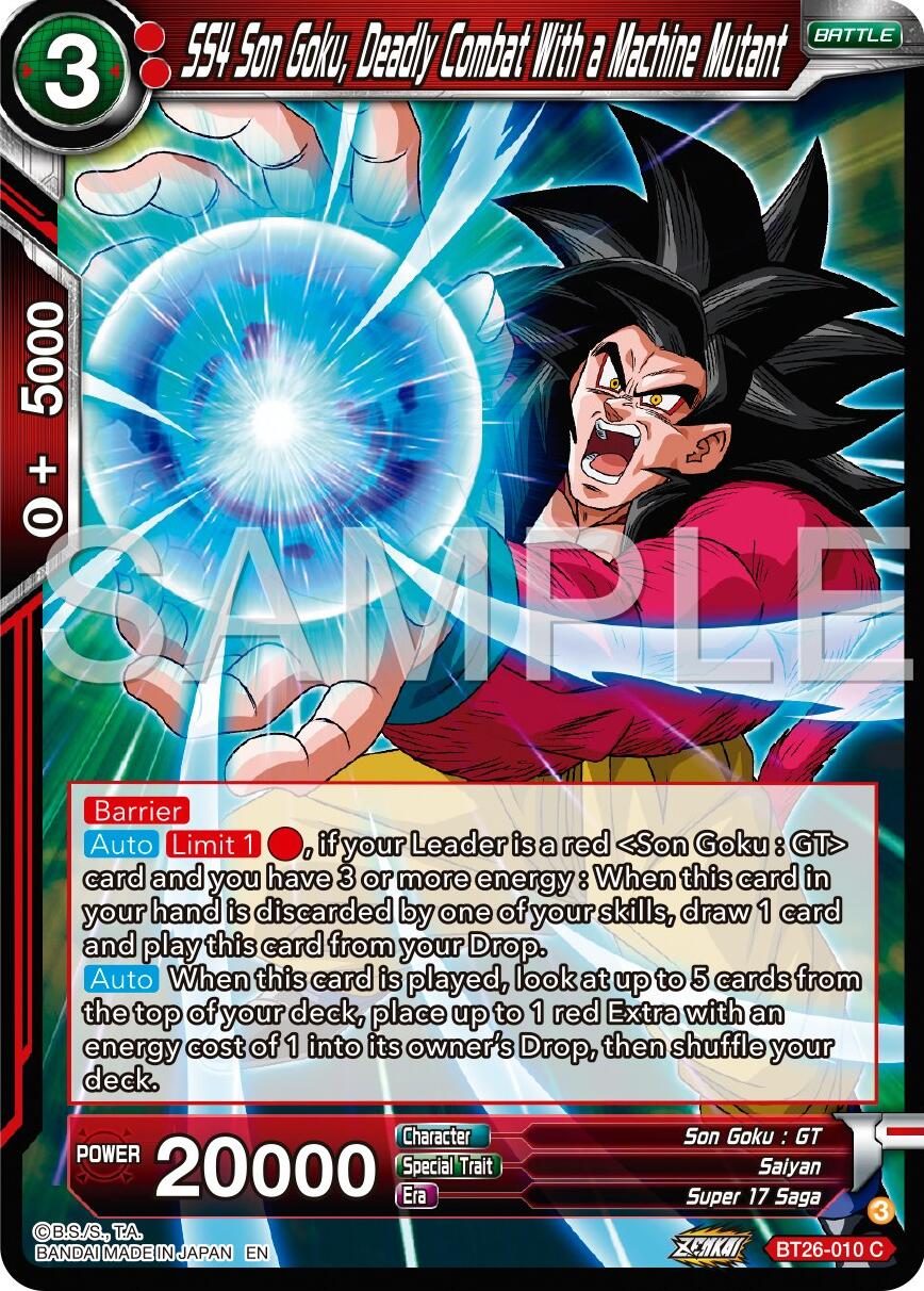 SS4 5on Goku, Deadly Combat With a Machine Mutant (BT26-010) [Ultimate Advent] | Amazing Games TCG