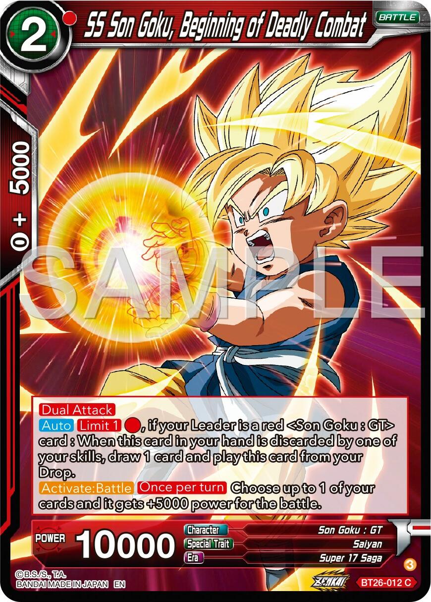 SS Son Goku, Begining of Deadly Combat (BT26-012) [Ultimate Advent] | Amazing Games TCG