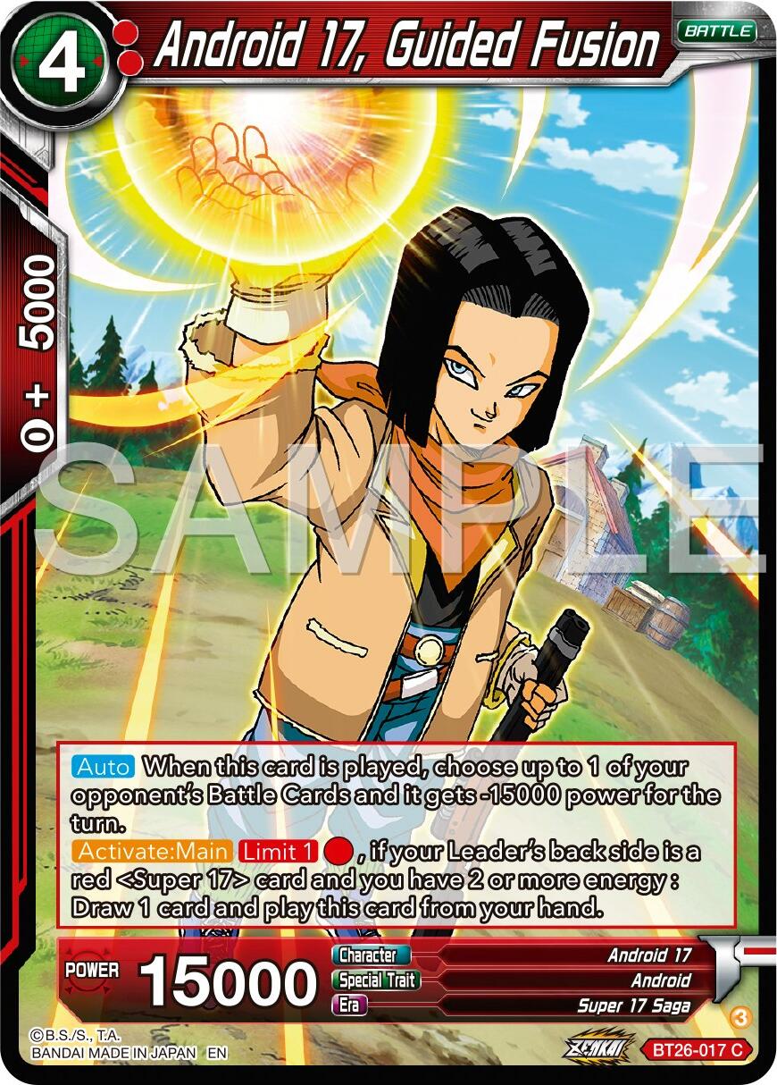 Android 17, Guided Fusion (BT26-017) [Ultimate Advent] | Amazing Games TCG