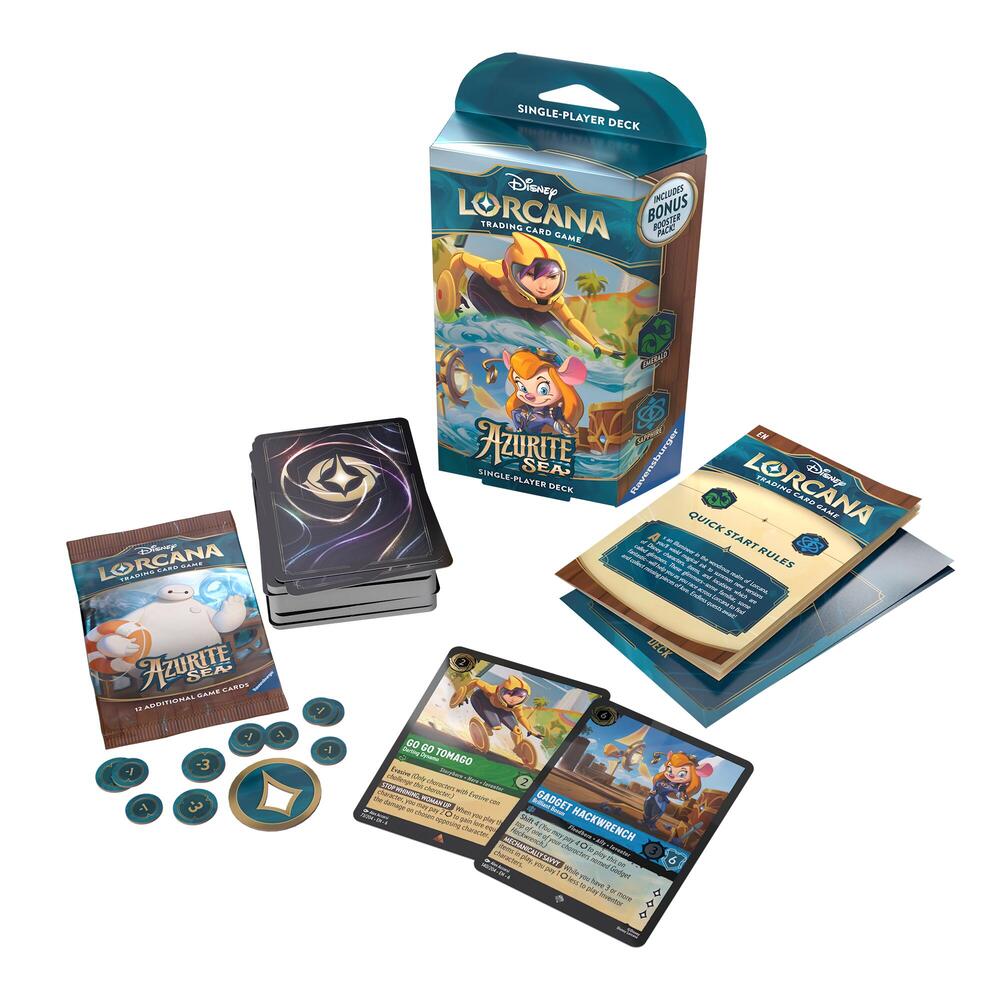 Disney Lorcana: Azurite Sea Starter Deck (Emerald & Sapphire)