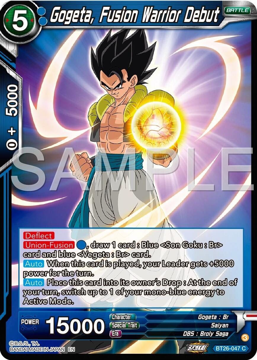 Gogeta, Fusion Warrior Debut (BT26-047) [Ultimate Advent] | Amazing Games TCG