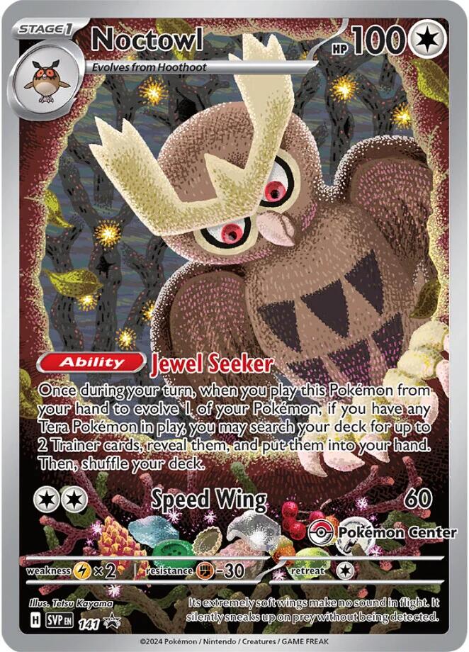 Noctowl (141) (Pokemon Center Exclusive) [Scarlet & Violet: Black Star Promos] | Amazing Games TCG