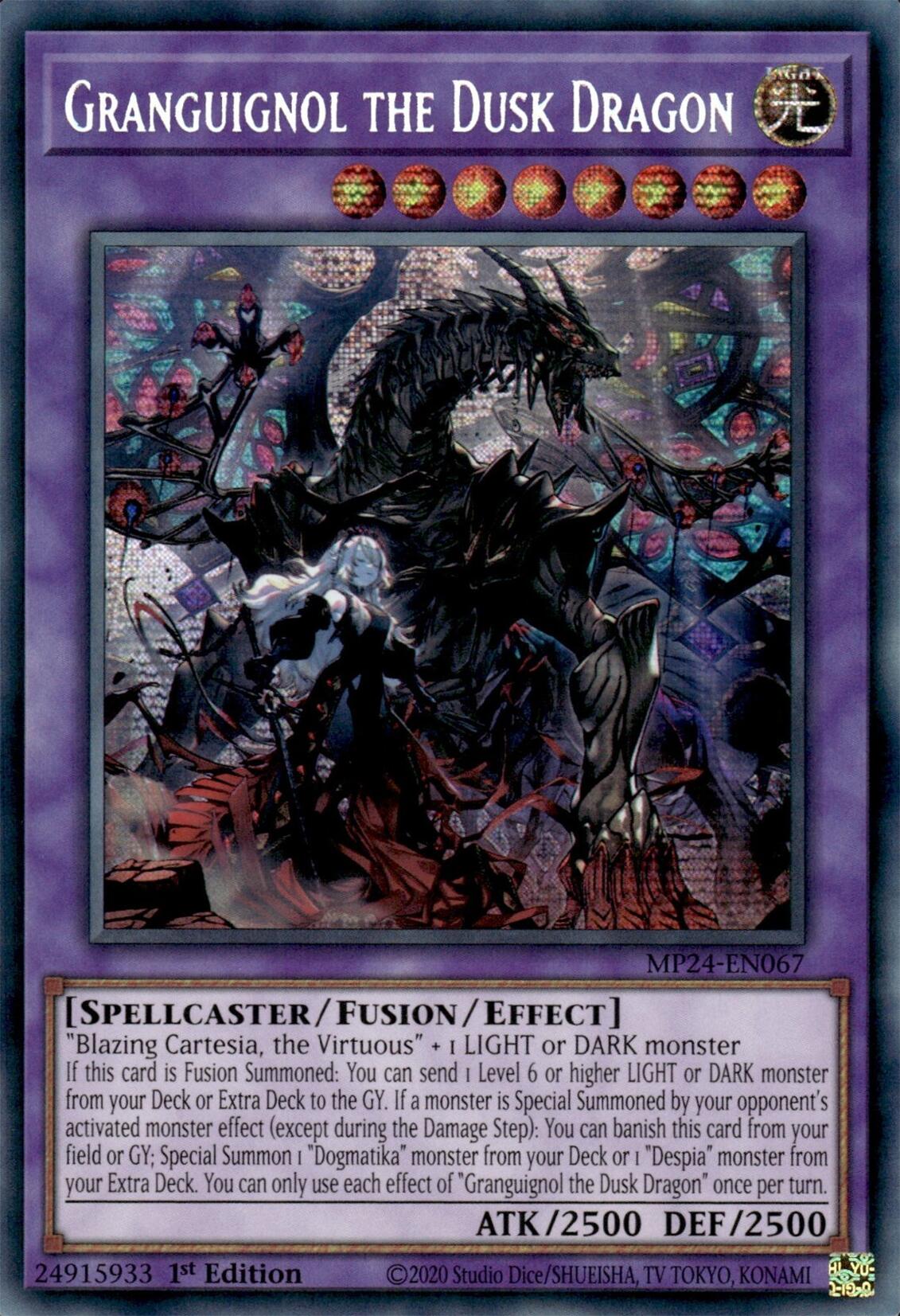 Granguignol the Dusk Dragon [MP24-EN067] Prismatic Secret Rare | Amazing Games TCG