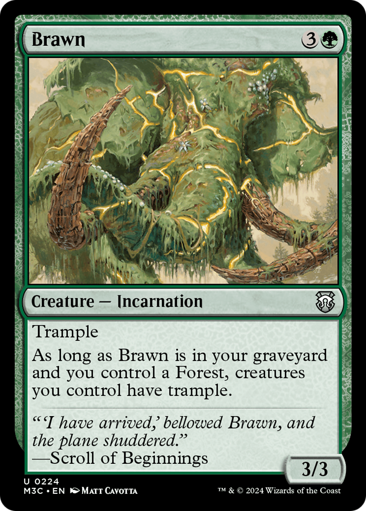 Brawn (Ripple Foil) [Modern Horizons 3 Commander] | Amazing Games TCG