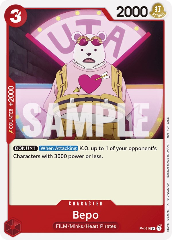 Bepo (One Piece Film Red) [One Piece Promotion Cards] | Amazing Games TCG