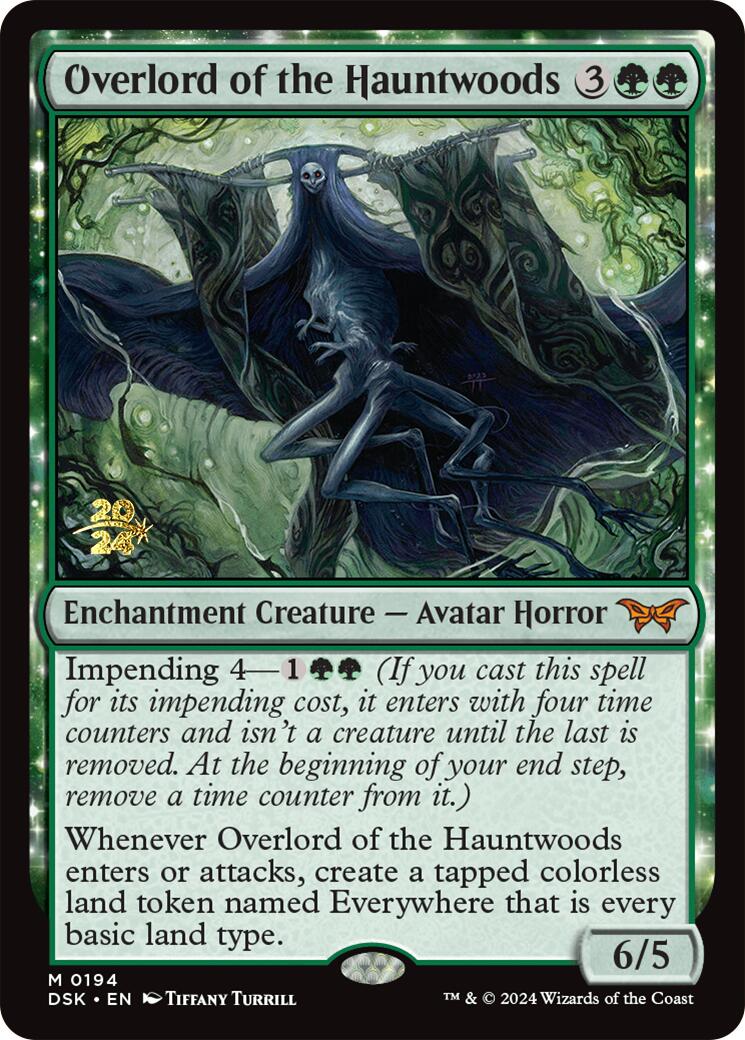 Overlord of the Hauntwoods [Duskmourn: House of Horror Prerelease Promos] | Amazing Games TCG