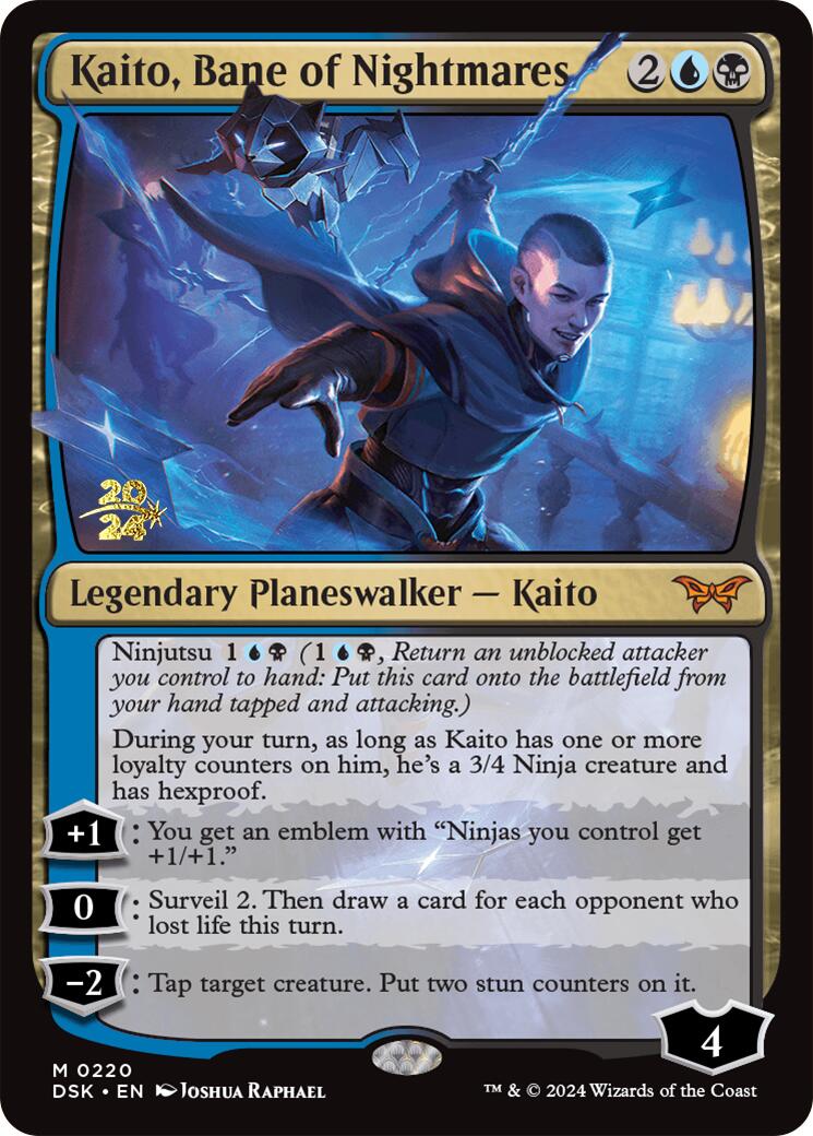 Kaito, Bane of Nightmares [Duskmourn: House of Horror Prerelease Promos] | Amazing Games TCG