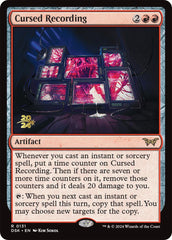 Cursed Recording (0131) [Duskmourn: House of Horror Prerelease Promos] | Amazing Games TCG