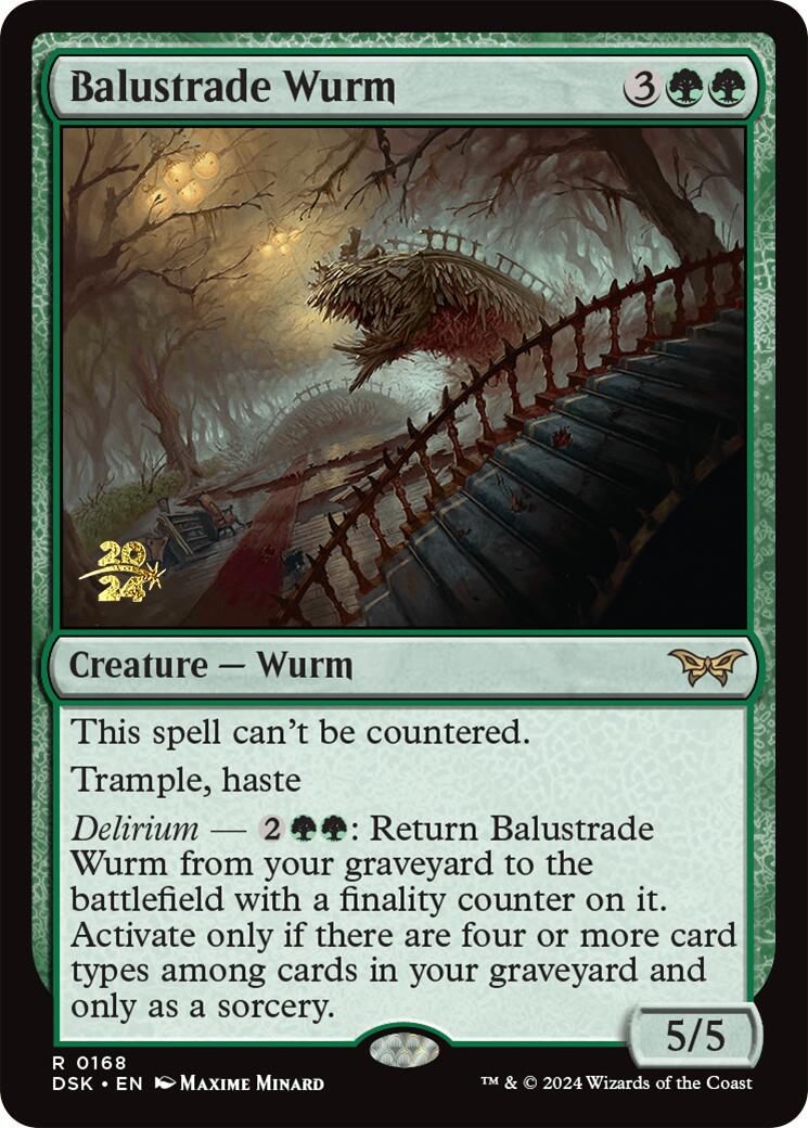 Balustrade Wurm [Duskmourn: House of Horror Prerelease Promos] | Amazing Games TCG