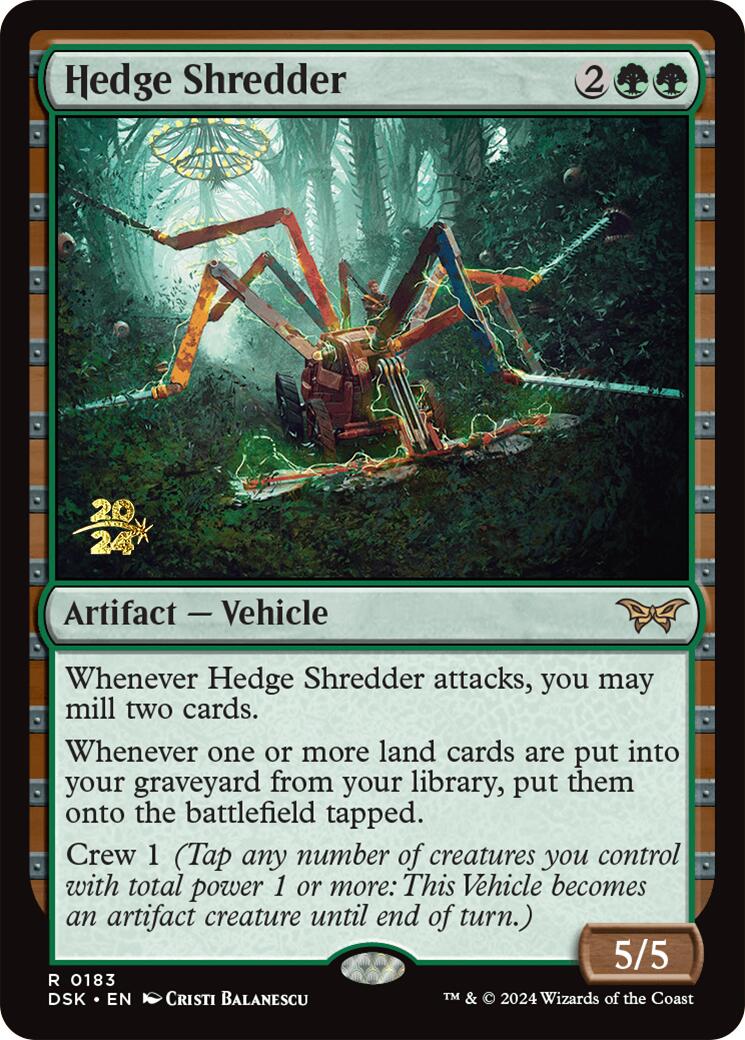 Hedge Shredder [Duskmourn: House of Horror Prerelease Promos] | Amazing Games TCG