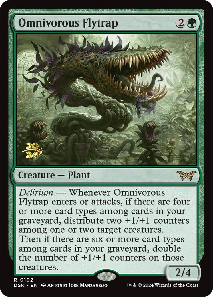 Omnivorous Flytrap [Duskmourn: House of Horror Prerelease Promos] | Amazing Games TCG