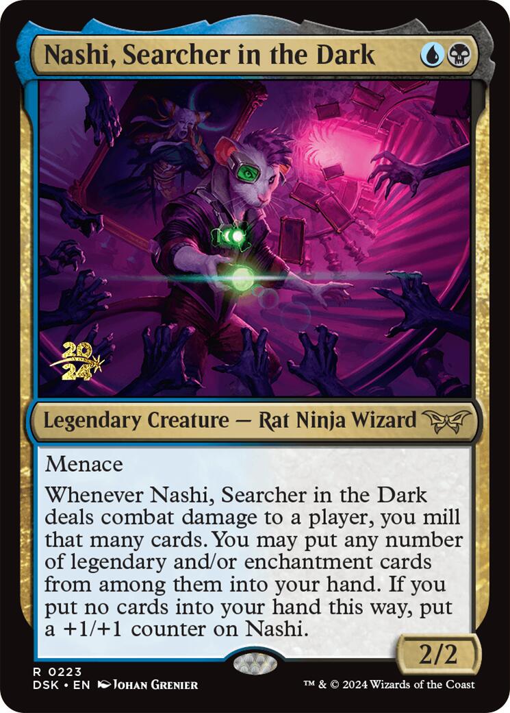 Nashi, Searcher in the Dark [Duskmourn: House of Horror Prerelease Promos] | Amazing Games TCG