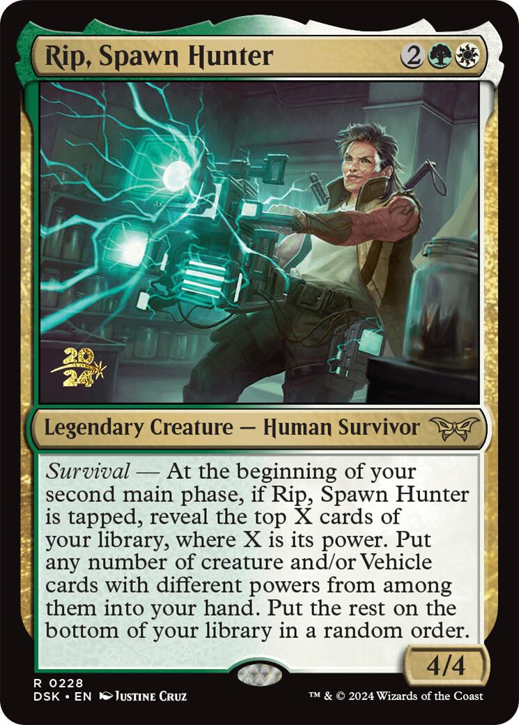 Rip, Spawn Hunter [Duskmourn: House of Horror Prerelease Promos] | Amazing Games TCG