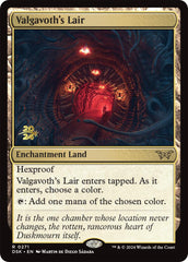 Valgavoth's Lair [Duskmourn: House of Horror Prerelease Promos] | Amazing Games TCG