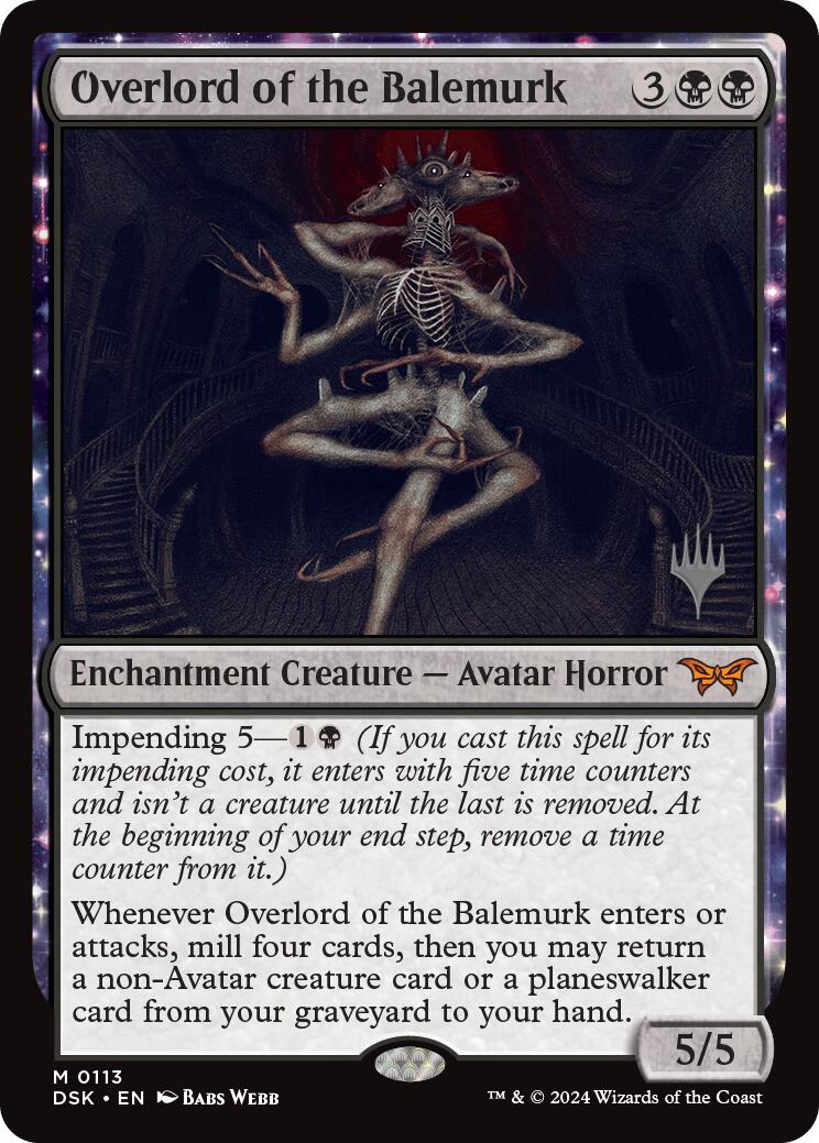 Overlord of the Balemurk [Duskmourn: House of Horror Promos] | Amazing Games TCG