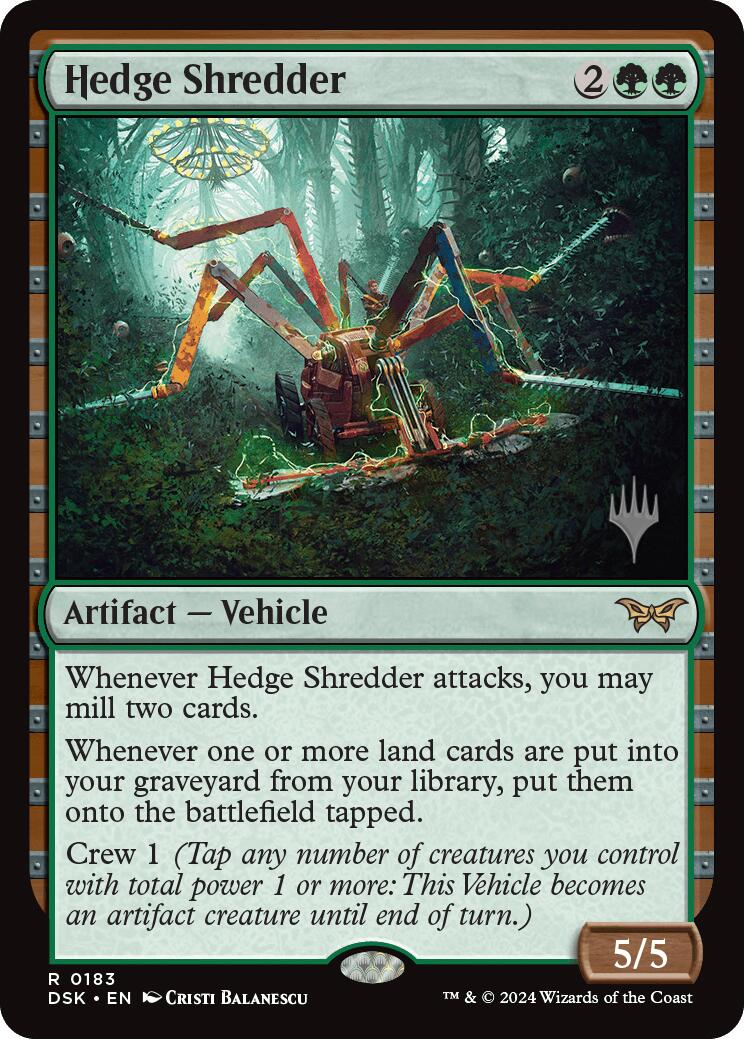 Hedge Shredder [Duskmourn: House of Horror Promos] | Amazing Games TCG