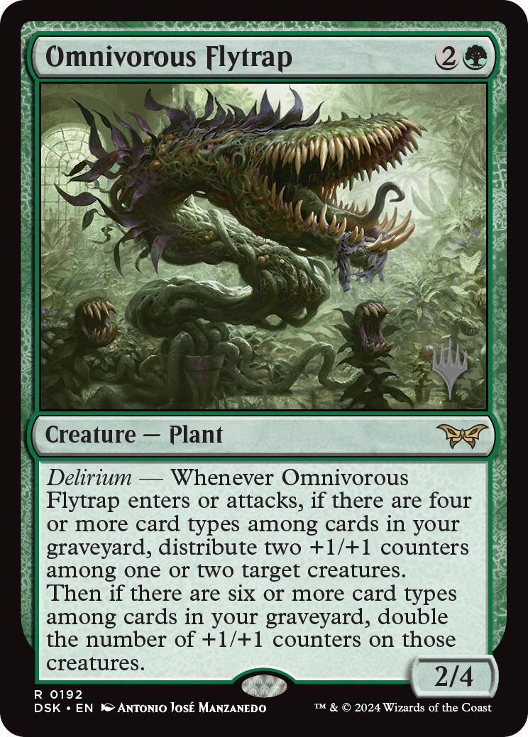 Omnivorous Flytrap [Duskmourn: House of Horror Promos] | Amazing Games TCG