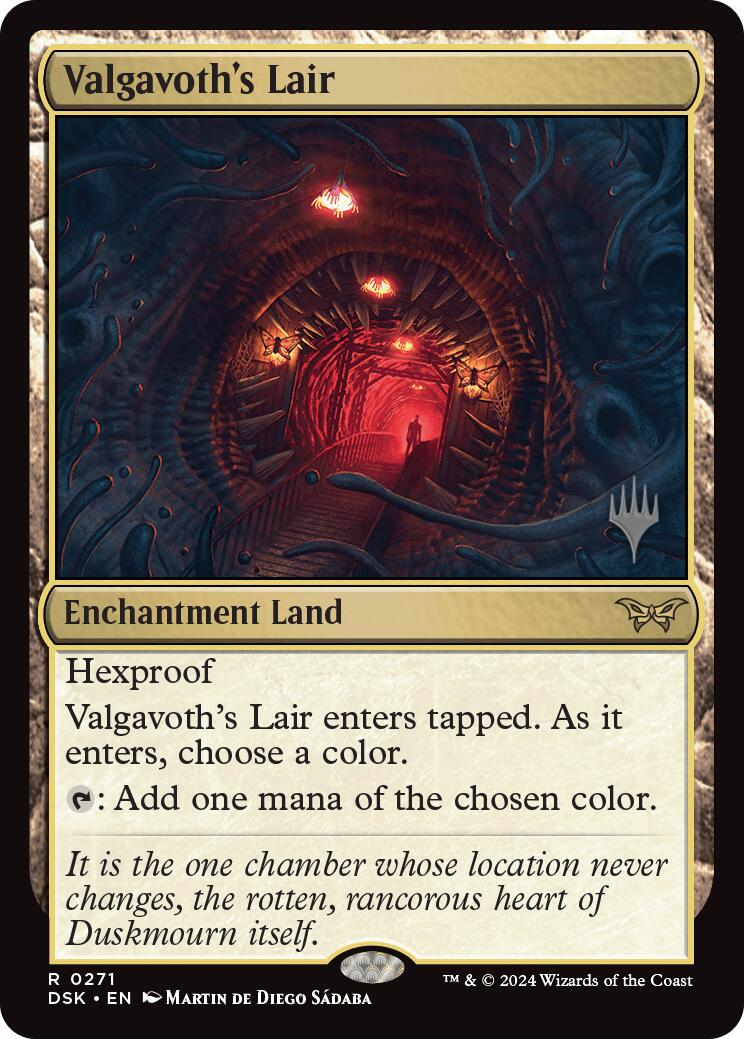 Valgavoth's Lair [Duskmourn: House of Horror Promos] | Amazing Games TCG