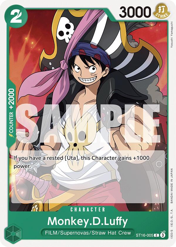 Monkey.D.Luffy [Starter Deck: GREEN Uta] | Amazing Games TCG