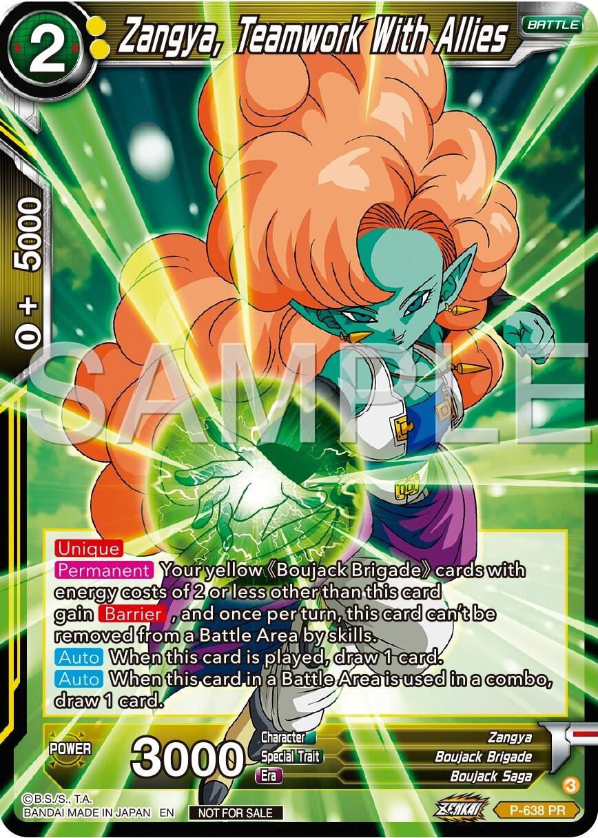 Zangya, Teamwork With Allies (Zenkai Series Tournament Pack Vol.9) (P-638) [Promotion Cards] | Amazing Games TCG