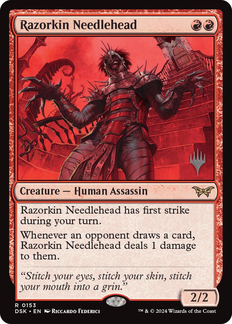 Razorkin Needlehead [Duskmourn: House of Horror Promos] | Amazing Games TCG