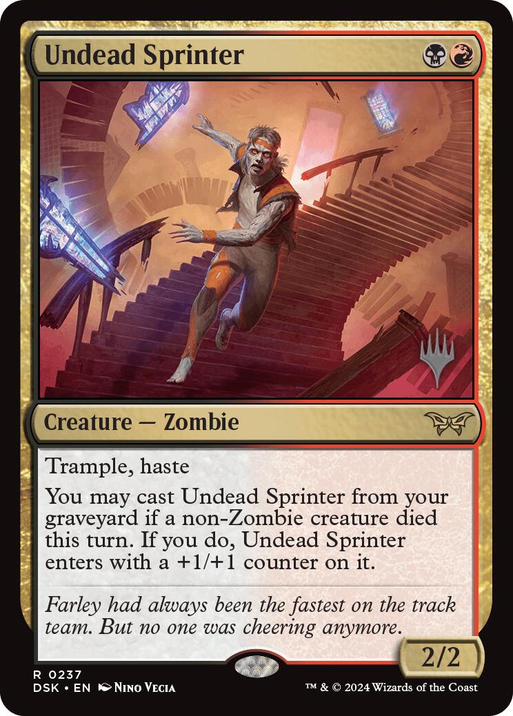 Undead Sprinter [Duskmourn: House of Horror Promos] | Amazing Games TCG