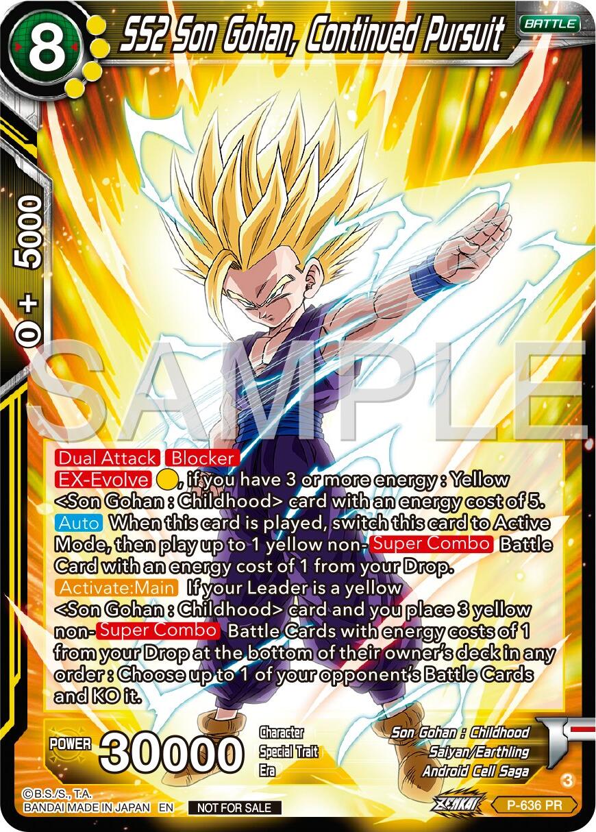 SS2 Son Gohan, Continued Pursuit (Zenkai Series Tournament Pack Vol.9) (P-636) [Promotion Cards] | Amazing Games TCG