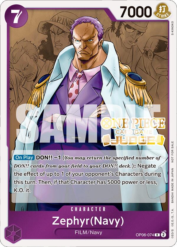 Zephyr (Navy) (Judge Pack Vol. 4) [One Piece Promotion Cards] | Amazing Games TCG