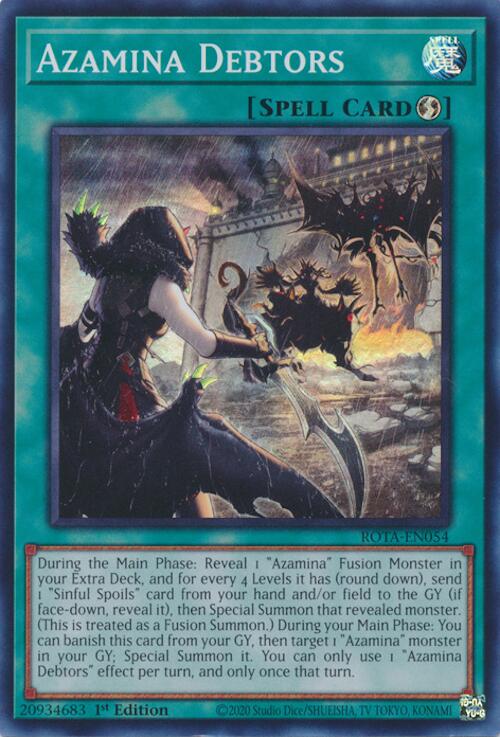 Azamina Debtors [ROTA-EN054] Super Rare | Amazing Games TCG