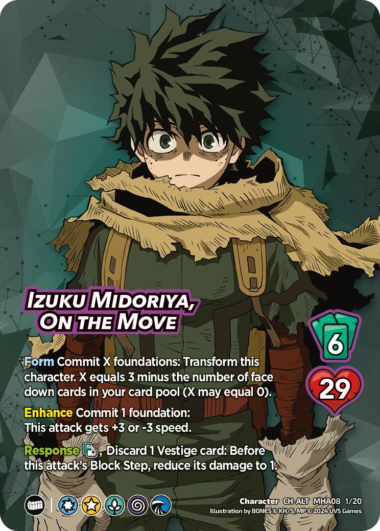 Izuku Midoriya, On the Move (Alternate Art) [Challenger Series: My Hero Academia - Dark Hero Arc] | Amazing Games TCG